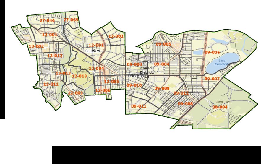 Map of Baltimore City 14th Legislative District